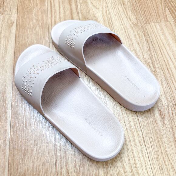 AllSaints Renegade Slides Misty Pink Sandals - Picture 4 of 6